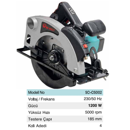 BHD SC-CS002 LAZERLİ SUNTA KESME MAKİNESİ 185 MM